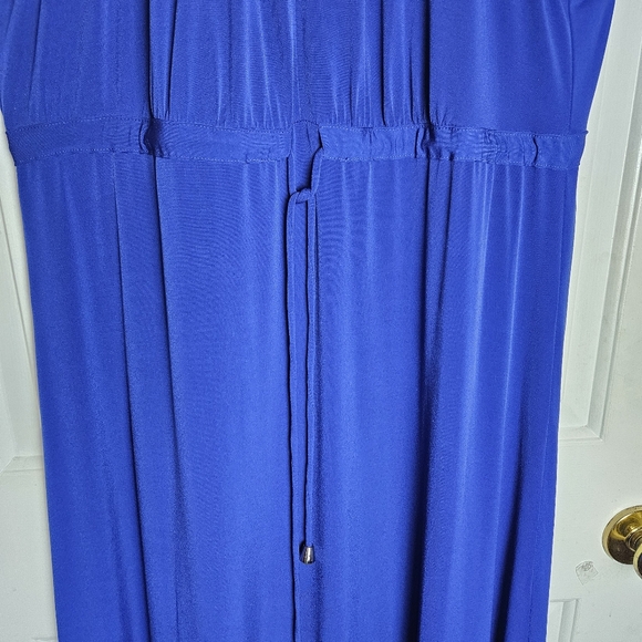 CATO Women Lovely Cobalt Blue and Black Sundress Size Large - Picture 7 of 13